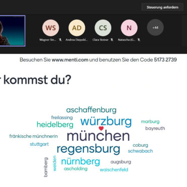 Screenshot des virtuellen Events