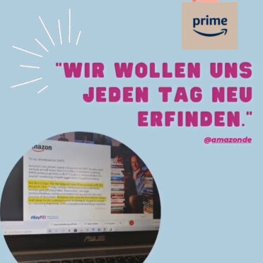 Screenshot einer Instagram Story mit Zitat von Klaus Bürg: "Wir wollen uns jeden Tag neu erfinden."