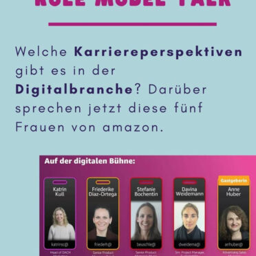 Screenshot einer Instagram Story, die den Role Model Talk ankündigt