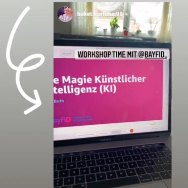 Screenshot einer Instagram Story einer Workshop-Teilnehmerin