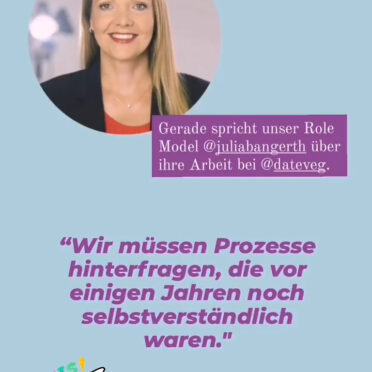 Screenshot einer Instagram Story: "Wir müssen Prozesse hinterfragen, die vor einigen Jahren noch sebstverständlich waren."