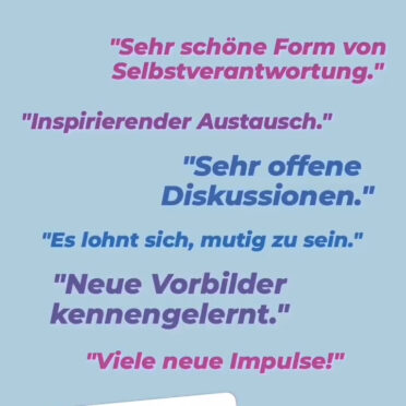 Screenshot einer Instagram Story mit verschiedenen Zitaten der Workshop-Teilnehmerinnen