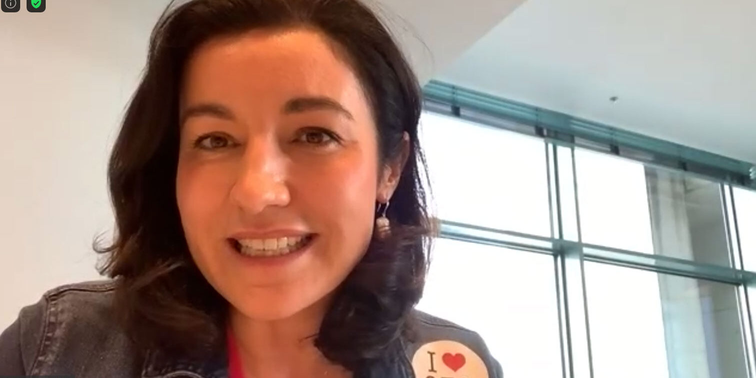 Let’s Talk Roundtable am 20.11.2020: Screenshot der Videokonferenz zeigt Staatsministerin des Bundes Dorothee Bär, MdB