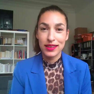 BayFiD Workshop: Sichtbarkeit & Growth Mindset. Screenshot mit einem Portrait von Tijen Onaran